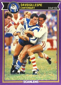 1987 Scanlens Rugby League #24 David Gillespie Front